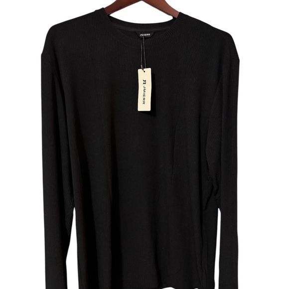 NWT JMIERR Mens Fall Crewneck Shirt Long Sleeve Anti-Wrinkle 2XL - Picture 2 of 6